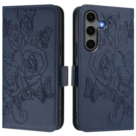 Чохол-книжка Magnetic RFID Anti-theft Leather  для Samsung Galaxy S25+ 5G - синій