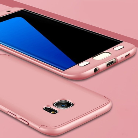 Протиударний чохол GKK Three Stage Splicing Samsung Galaxy S7 Edge - рожеве золото