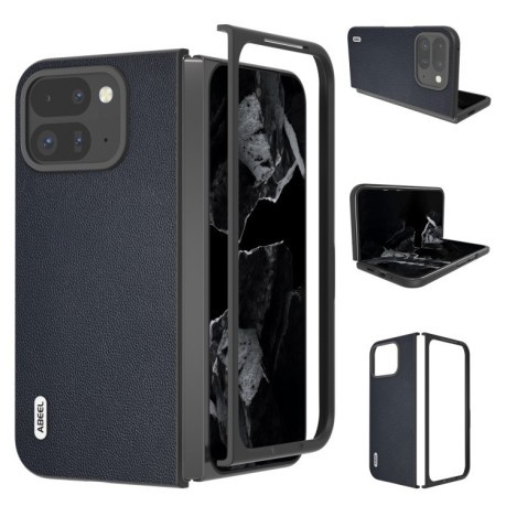 Чохол ABEEL Genuine Leather Luxury для Google Pixel 9 Pro Fold - синій
