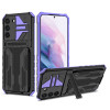 Противоударный чехол Armor Card для Samsung Galaxy S22 Plus 5G - фиолетовый