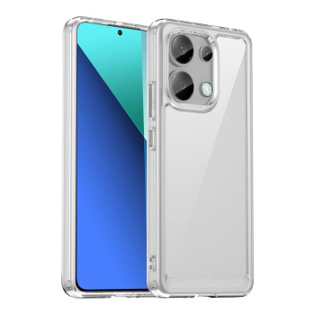 Протиударний чохол Colorful Acrylic Series із кольоровою силіконовою боковиною на Xiaomi Redmi Note 13 4G Global - прозорий