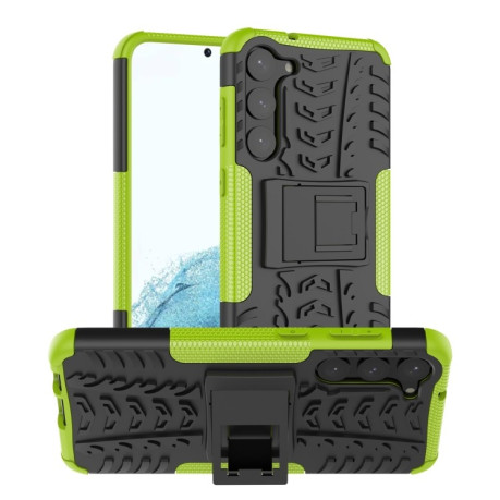 Протиударний чохол Tire Texture на Samsung Galaxy S23+Plus 5G - зелений