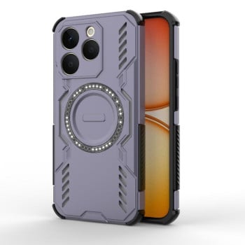 Противоударный чехол Armor Magnetic Ring на Realme 15T 5G Global — фиолетовый