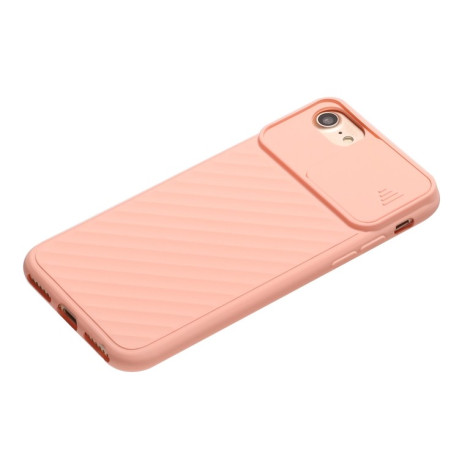 Чехол Sliding Camera на iPhone SE 3/2 2022/2020/7/8 - розовый