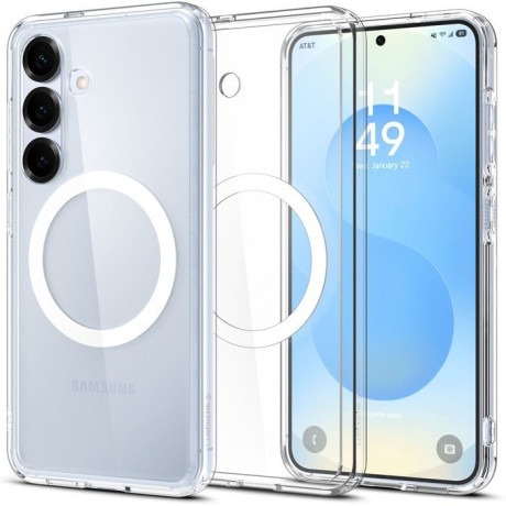 Оригінальний чохол Spigen Ultra Hybrid Mag Case для Samsung Galaxy S25+Plus - Clear