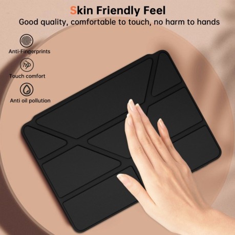 Чехол-книжка Clear Acrylic Demation Leather для Xiaomi Pad 7 / 7 Pro - черный