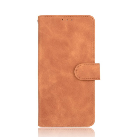 Чехол-книжка Solid Color Skin Feel на Xiaomi Redmi Note 10/10s/Poco M5s - коричневый