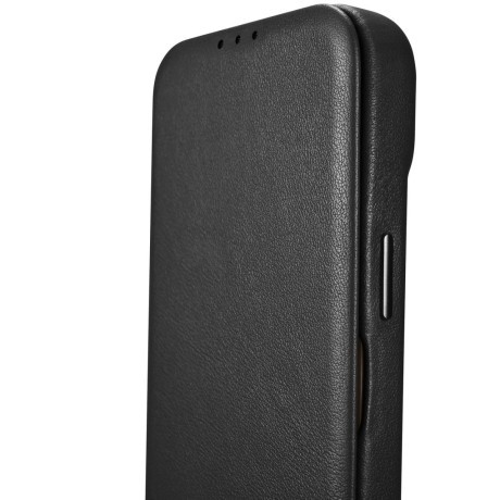 Шкіряний чохол-книжка iCarer CE Premium для iPhone 14 Pro Max - чорний