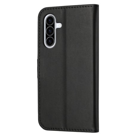 Чехол-книжка Happy Cat Pattern на Samsung Galaxy A26 5G / A17 5G - черный