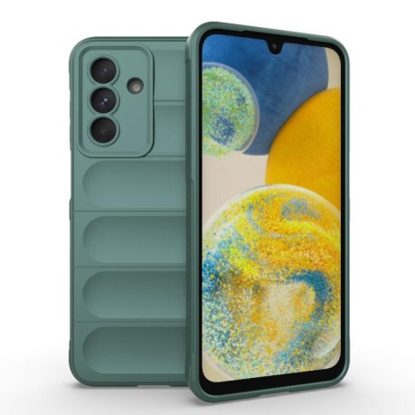 Силиконовый чехол Magic Flannel для Samsung Galaxy A26 5G - зеленый