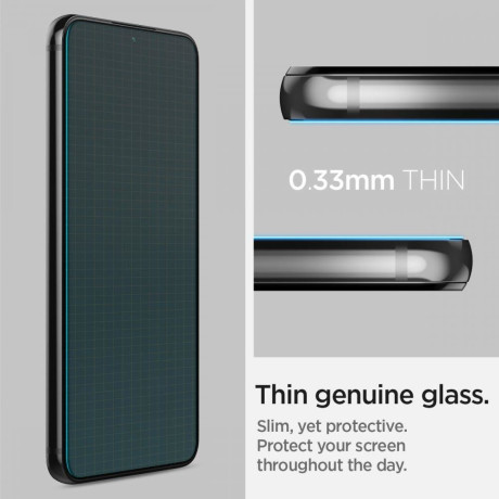 Комплект захисного скла Spigen Glas.Tr &quot;EZ Fit&quot; для Samsung Galaxy S22
