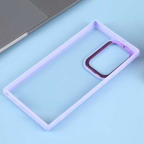 Противоударный чехол Electroplating Hawkeye для Samsung Galaxy S23+ 5G - фиолетовый
