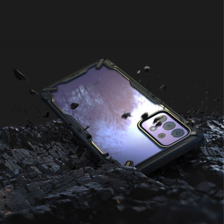 Оригинальный чехол Ringke Fusion X Design durable на Samsung Galaxy A72 - черный