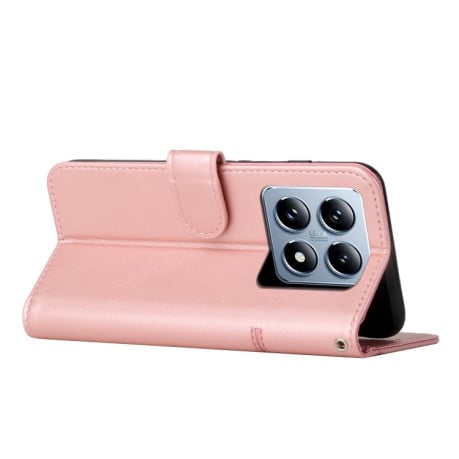 Чохол-книжка Stitching Calf Texture для Xiaomi 14T Pro - рожеве золото