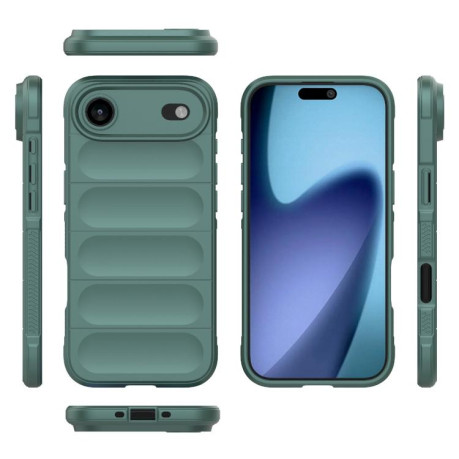 Силиконовый чехол Magic Flannel для iPhone Air - зеленый