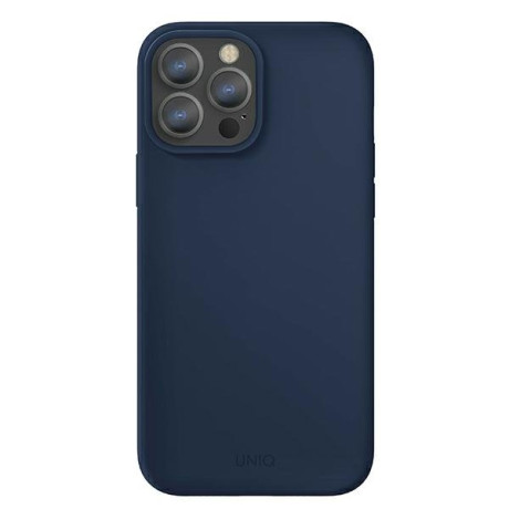 Оригинальный чехол UNIQ etui Lino Hue для Phone 13 Pro Max - blue