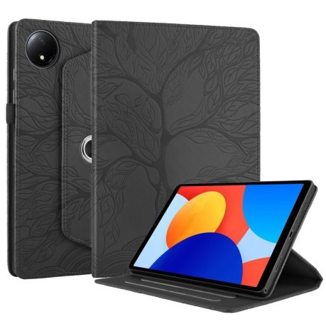 Чохол-книжка Tree Life Embossed Rotation Leather для Xiaomi Redmi Pad SE 8.7 4G - чорний