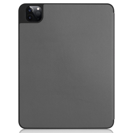Чехол-книжка Custer Pattern Pure Color на iPad Pro 11 2021 - серый