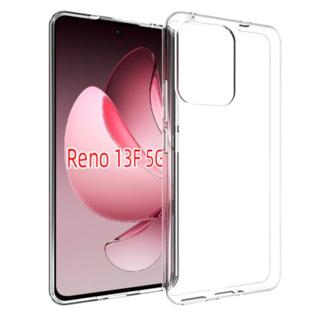 Противоударный чехол Waterproof Texture для OPPO Reno13 F 5G - прозрачный