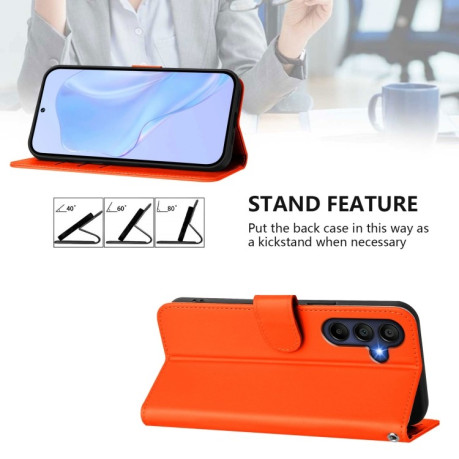 Чохол-книжка Skin Feel S-type  для Samsung Galaxy A26 5G - помаранчевий