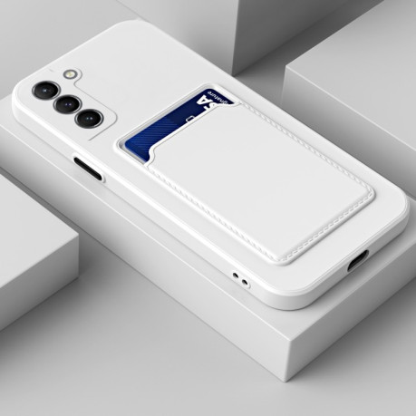 Противоударный чехол Card Slot Design для Samsung Galaxy S21 FE 5G - белый