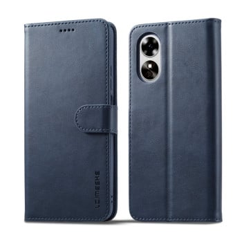 Чохол книжка LC.IMEEKE Calf Texture на OPPO A17 - синій