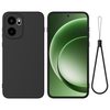 Силіконовий чохол Solid Color Liquid Silicone на OnePlus 15R / Ace 6 / Ace 6T — чорний