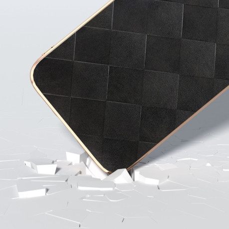 Противоударный чехол Nano Plating Weave Plaid Texture для Samsung Galaxy S23 FE 5G - черный