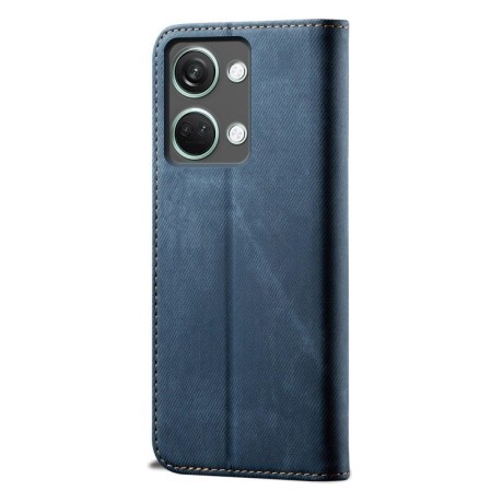 Чехол книжка Denim Texture Casual Style на OnePlus Ace 2V / Nord 3 - синий