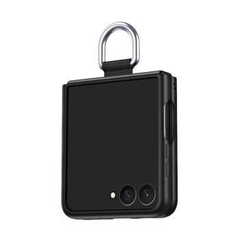 Чехол Escase с кольцом на Samsung Galaxy Flip8 5G — чёрный