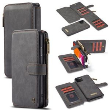 Кожаный чехол-кошелек CaseMe-007 Detachable Multifunctional на iPhone 11 Pro Max - черный