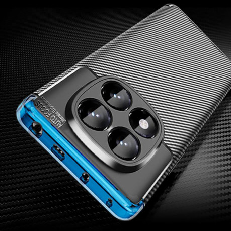 Ударозахисний чохол HMC Carbon Fiber Texture на Redmi Note 14 Pro 4G - чорний