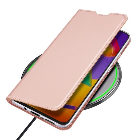 Чехол-книжка DUX DUCIS Skin Pro Series на Samsung Galaxy M31s - розовое золото