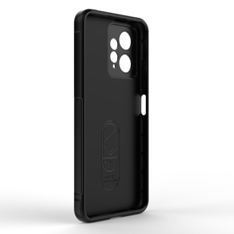 Силіконовий чохол Magic Flannel для Xiaomi Redmi Note 12 4G - винно-червоний
