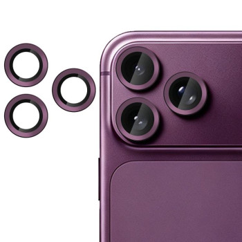 Захисне скло на камери Kalebol No Flicker на iPhone 18 Pro Max — темно-вишневе