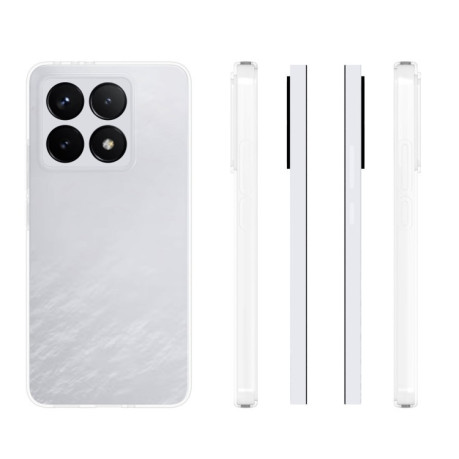 Противоударный чехол Waterproof Texture для Xiaomi 14T - прозрачный