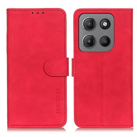 Чохол-книжка KHAZNEH Cowhide Texture на Motorola Moto G15 4G/G05 - червоний