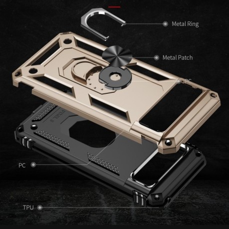 Протиударний чохол HMC 360 Degree Rotating Holder на Google Pixel 8 Pro - золотий