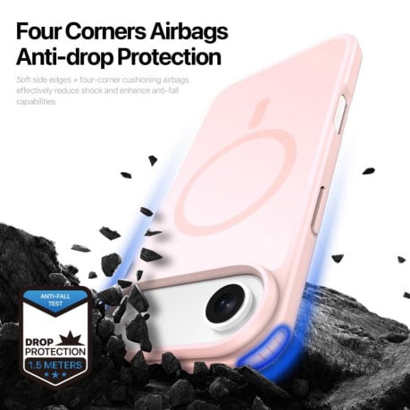 Чохол DUX DUCIS Yind Series із MagSafe гібрид на iPhone Air - рожевий