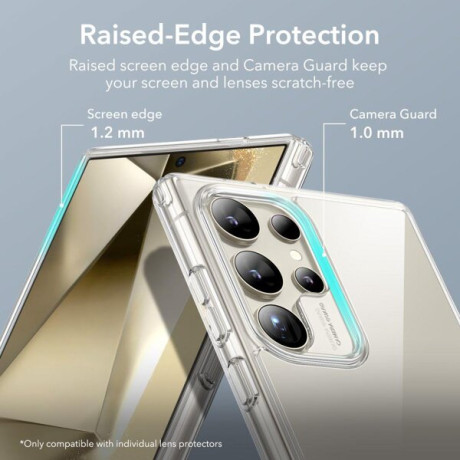 Силіконовий чохол-підставка ESR Air Shield Boost Samsung Galaxy S24 Ultra - transparent