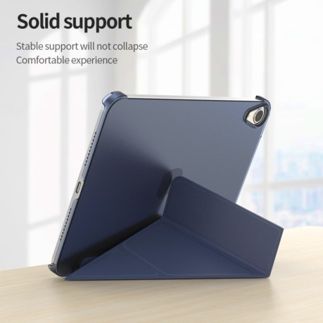 Чехол-книжка Matte Translucent Deformation для iPad mini 6 - голубой