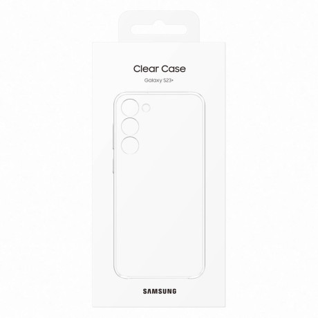 Оригінальний чохол Samsung Soft Clear Cover для Samsung Galaxy S23 Plus - transparent (EF-QS916CTEGWW)