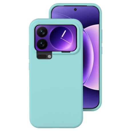 Силиконовый чехол Liquid Silicone Skin-friendly на Xiaomi 17 Pro - синий