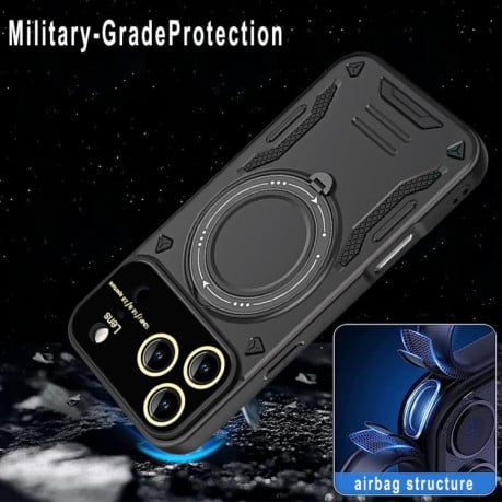 Протиударний чохол Large Window з MagSafe та підставкою на iPhone 17 Pro Max - чорний