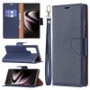 Чохол-книжка Litchi Texture Pure Color Samsung Galaxy S22 Ultra 5G - синій