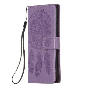 Чехол-книжка Dream Catcher Printing  на Samsung Galaxy S20 - фиолетовый