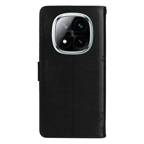 Чохол-книжка Happy Cat Pattern для Xiaomi Redmi Note 14 Pro / 14 Pro+ 5G - чорний