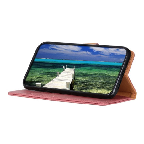 Чехол-книжка KHAZNEH Dual-color Cowhide на Xiaomi 14 Pro - розовый