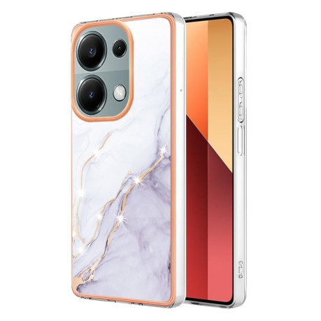 Противоударный чехол Electroplating IMD для Xiaomi Redmi Note Redmi Note 14S/ 13 Pro 4G / POCO M6 Pro 4G - White