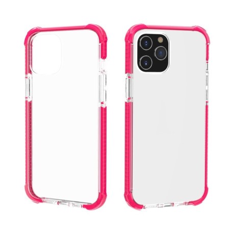 Противоударный акриловый чехол Four-corner на iPhone 12 Pro Max - розовый